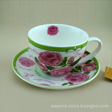 220cc Cup Saucer, Comes with 6 Cups and 6 Saucer in gift box, 2-set is Workable, Food Safe